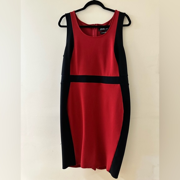 Studio by Torrid Women's Bold Red and Black Mini Dress - Picture 1 of 4